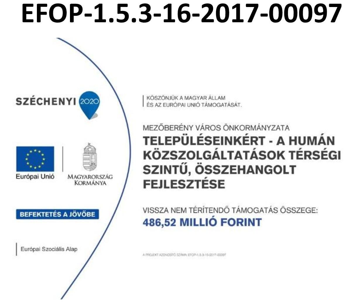 (EFOP) Településeinkért - A humán közszolgáltatások térségi szintű, összehangolt fejlesztése